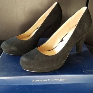 Adrienne Vittadini Preatin Suede Platform Pump
